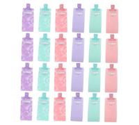 Gatuida 24 Pièces Lotion Travel Containers with Flip Cap Reusable Plastic Squeeze Pouches for Skincare Lightweight Matte Texture for Secure Grip and Easy Dispensing