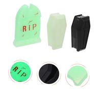 Gatuida 24 Pièces Mini Coffin and Tombstone Set Halloween Mini Figurines for Dollhouse Fairy Garden Spooky Prank Decorations Reusable Graveyard Accessories