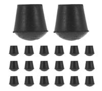 Gatuida 24 Pièces Patin Rond en Caoutchouc Noir pour Grille Évier, | Installation Simple, Absorption des Chocs, Surface Lisse Antiadhésive, pour Dessous de Plat et Égouttoirs
