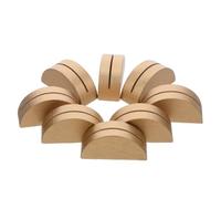 Gatuida 24 Pièces Porte-Cartes de Visite en Bois Semi-Circulaire Doré, Support Photo Portable et Compact pour Mariage, Dîner ou Réunion Professionnelle