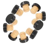 Gatuida 24 Pièces Shaped Wine Bottle Cork Stoppers Wooden Wine Stopper for Sealing and Preservation of Opened Bottles