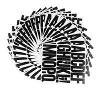 Gatuida 24feuilles Vinyle Alphabet Autocollants Lettres Chiffres Signes Ponctuation pour Voiture Panneaux Adresse Loisirs Créatifs