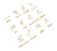 Gatuida 24pièces Pendentif Douze Constellations Alliage Pour Création Bijoux Kit Fait Soi-même Breloques Themes Décoratives