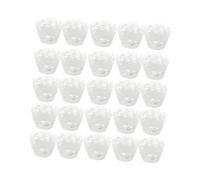 Gatuida 25 pièces Caissettes à Cupcakes Papier Dentelle Support de Gâteau Décoratif Blanc pour Mariages Anniversaires et Événements Spéciaux Design Creux Élégant pour Muffins et Desserts