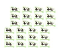 Gatuida 25 Pièces Fishing Pole Bells with Twin Alarm Plastic Night Fishing Gear Indicator for Ice and Carp Rods