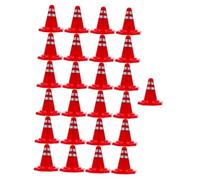 Gatuida 25 pièces Simulation Traffic Signs Set with Road Cones for Table Decor and DIY Roadblocks Plastic Educational Toy for Traffic Scene Modeling and Teaching