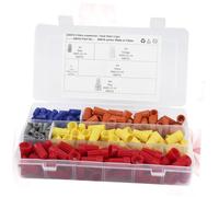 Gatuida 250 pièces Connecteurs de Câble à Ressort avec Capuchons à Vis Bornes de Fil Électrique Réutilisables pour Éclairage et Câblage Domestique Kit de Raccords Isolants PVC Adapté à