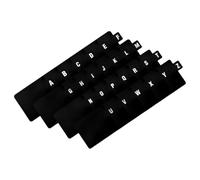 Gatuida 26 Pièces Séparateurs de Disques Vinyles en Plastique Noir | Tri Professionnel, Ajustement, Organisation Rapide, Style Élégant, pour Classement Alphabétique des Collections