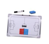 Gatuida 27 pièces Tableau Football Aluminium Aimanté Suspendu Tableau Entraînement Léger avec Aimants Effaceur et Feutre pour Entraîneurs et Joueurs