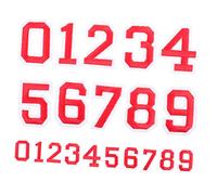 Gatuida 2ensembles Autocollants Numériques Auto-adhésifs Pour Tenue Foot De Numéros Rouges Pour Maillots De Football Casques Et Vêtements Sportifs Diy