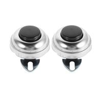 Gatuida 2pcs Bouton de Klaxon de Voiture en Métal Argenté, Interrupteur Momentané pour Véhicule Électrique et Tricycle, Facile à Utiliser et Polyvalent