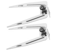 Gatuida 2pcs Brochette Rotative En Acier Inoxydable Pour Les Grillades Et La Torréfaction Pour Le Barbecue De Frite