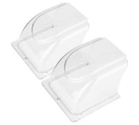 Gatuida 2pcs Cache de Sonnette en PC Protection Pluie et Design Protecteur pour Extérieur, pour Boîtier de Porte et Machine D'accès