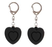 Gatuida 2pièces Alarme Personnelle Forme De Cœur avec Lumière LED Porte-clé De Sécurité Personnelle pour Femmes Et Personnes Âgées