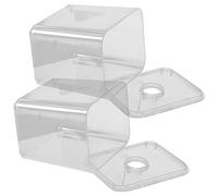 Gatuida 2pièces Boîte De Rangement Pour Coton-tige Lot De Organisateurs De Maison Boîte à Coton-tige Compacte Et Réutilisable