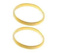 Gatuida 2pièces Bracelets Extensibles Métal Pour Hommes Doré Lot De Brassards Pour Chemises Et Vestes
