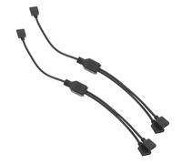 Gatuida 2pièces Câble Répartiteur Argb pour Carte Mère vers Broches Rallonge Interne Compatible avec Divers Périphériques RGB