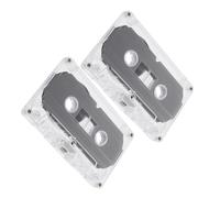 Gatuida 2pièces Cassette Audio Vierge Lot pour Loisirs Créatifs Et Décoration Murale Accessoires pour Montage Soi-même