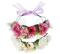 Gatuida 2pièces Couronne De Fleurs Pour Femmes Couronne De Mariage Faîtes Main Accessoire De Cheveux Pour Mariée