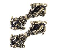 Gatuida 2pièces Lot De Porte-clés Pendentifs Laiton Tibétain Pendentif Symbole Om Et Nœud Tibétain Accessoire Décoratif Et Collection Unique