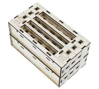 Gatuida 2pièces Maison Miniature Bois Maquette de Cabane Rondins Miniatures à Construire Lot de Maisons de Campagne pour Table de Sable ou Décoration de Bureau