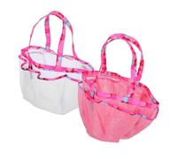 Gatuida 2pièces Panier de Douche Filet Sac de Rangement Suspendu pour Salle de Bain avec Poche de Stockage et Poignée Léger Séchage Rapide