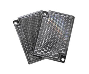 Gatuida 2pièces Panneaux Rétro-réfléchissants Réflecteurs Carrés pour Capteurs Photoélectriques Haute Précision Et Résistance Aux Intempéries pour Systèmes Automatisation