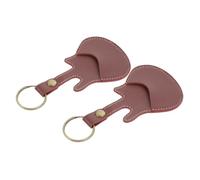 Gatuida 2pièces Porte-clés De Rangement pour Médiators De Guitare Étui Portable Forme De Guitare pour Médiators Et Clés Sac De Rangement pour Guitaristes