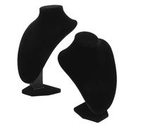 Gatuida 2pièces Présentoir De Collier Velours Buste Mannequin Artistique Support Élégant pour Bijoux Organisation pour Boutique Et Événements