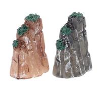 Gatuida 2pièces Rochers Artificiels Lot de Montagnes Miniatures Décorations De Rocaille pour Bonsaïs Et Jardins Intérieurs