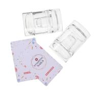 Gatuida 2pièces Tampon Silicone Transparent Pour Ongles Outil De Tamponnage Pour Manucure De Plaques De Pour Nail Art Usage Salon Et Maison
