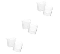 Gatuida 3 Ensembles Étagère De Rangement Poubelle Stockage Réfrigérateur Diviseurs Organisateurs Récipient Organisateur De Condiments Plastique 2 Pièces * 3