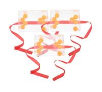 Gatuida 3 Ensembles Pingpong Ball Shaking Game Set with Waist Straps Interactive Outdoor Party Toy for Family and Friends Pingpong Balls Included