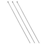 Gatuida 3 Ensembles Tige de Foot de Remplacement 8mm en Fer | Diamètre 8mm, Surface Lisse, pour Tables Pleine Taille, Usage Bureau ou Salle Commune, Argenté