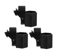 Gatuida 3 Pièces Accessoire pour Auvent Rétractable Noir Bouton Hexagonal, Design Renforcé pour Stabilité et Ajustement Sécurisé, Dimensions 8,50x7,60x5,20 Cm, pour Plage et Tentes Pop-up