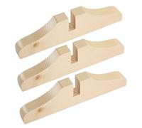 Gatuida 3 pièces Base de Support pour Panneau de Séparation Mobile Bois Naturel Pied de Cloison Séparatrice pour Maison Bureau Salon et Chambre Lot