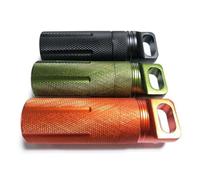Gatuida 3 pièces Boîte Étanche Alliage Aluminium Anodisé Porte-clés Étanche pour Médicaments Rangement Compact pour Pilules Accessoires Quotidiens Résistants à Eau Couleur