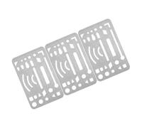 Gatuida 3 pièces Boucliers Effacement Acier Inoxydable pour Dessin Technique Précis Outil de Protection pour Artistes et Dessinateurs