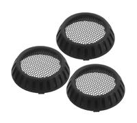 Gatuida 3 Pièces Cache D'aération Grille Ronde de Protection en Nylon pour Sèche-cheveux Noir Entretien Facile pour Usage Domestique et Salon Professionnel