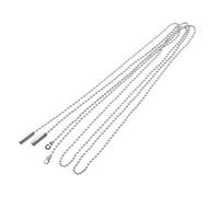 Gatuida 3 pièces Chaîne à Billes Argentée pour Interrupteur Mural Tirette pour Lampe de Plafond Ventilateur Chaîne Fine Inoxydable Polyvalente Lot