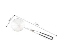 Gatuida 3 pièces Colander Spoon Set Acier Inoxydable avec Manche Silicone Passoire Fine Résistante pour Fondue Hot Pot et Thé Aux Perles Diamètres