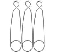 Gatuida 3 Pièces Écarteur de Mâchoires Buccales, Outil de Pêche | Usage Intérieur et Extérieur, Design Pratique et Polyvalent, Accessoire pour Pêcheur, Finition Argentée