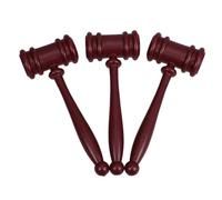 Gatuida 3 Pièces Gavel de Juge Plastique pour Halloween Accessoire de Costume pour Cosplay Fêtes à Thème et Performances Scène Marteau pour Adultes Polyvalent et Éducatif
