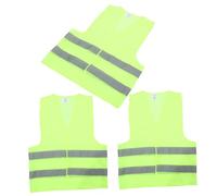 Gatuida 3 pièces Gilet de Sécurité Fluorescent Haute Réflectivité à pour Marche de Nuit et Travaux Extérieurs Visibilité Renforcée