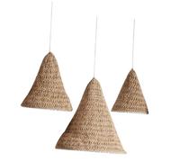 Gatuida 3 Pièces Handwoven Macrame Lamp Shade Set Cotton Rope Decorative Pendant Light Covers For Bedroom Living Farmhouse