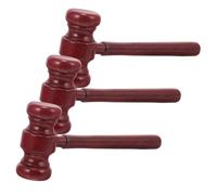 Gatuida 3 pièces Marteau Bois Naturel pour Garçon Fille Accessoire Costume Juge Solide et Anniversaire Garçon Fille