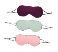 Gatuida 3 pièces Masque de Sommeil Ajustable avec Bandeau Élastique pour Voyage et Maison Cache Yeux et Confortable pour Sommeil Réparateur Vos Déplacements