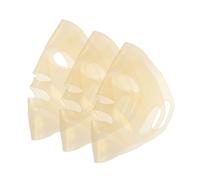 Gatuida 3 pièces Masque Visage Réutilisable Silicone Doré Couverture de Masque Facial Ajustable et Lavable Confortable Anti-dérapante pour Soins Peau Lot