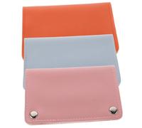 Gatuida 3 pièces Nail Drill Bits Storage Bag With Snap Closure Portable Nail Tool Organizer Case With Protective Lining For Mobile Services In Orange