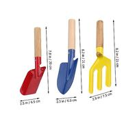 Gatuida 3 pièces Pelle Jardin Métallique avec Manche Outil de Plantation pour Désherbage Creusage et Retournement Accessoire pour Potager et Jardinage